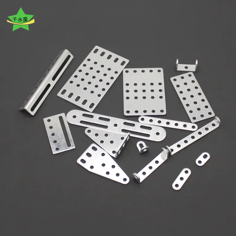 Aluminum Alloy Connecting Pieces with Holes Square Plate Vertical Triangle Plate