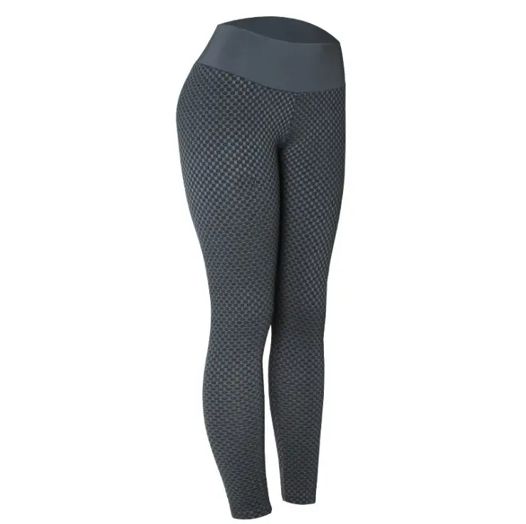 Jacquard Hip Lifting Yoga Pants High Waist Slim Fit - Image 4