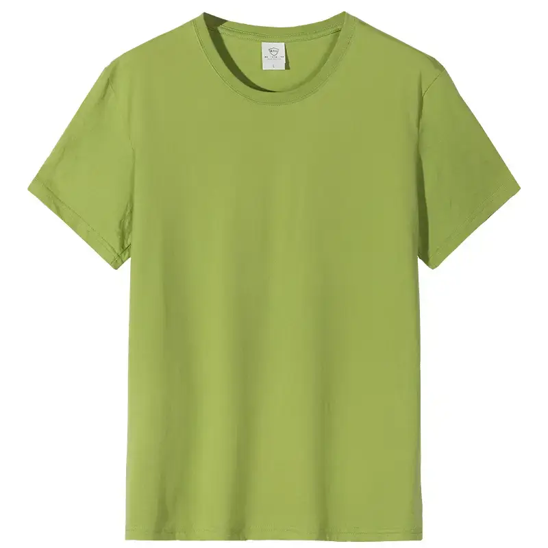 Men's Combed Cotton T-Shirt White Round Neck 180g