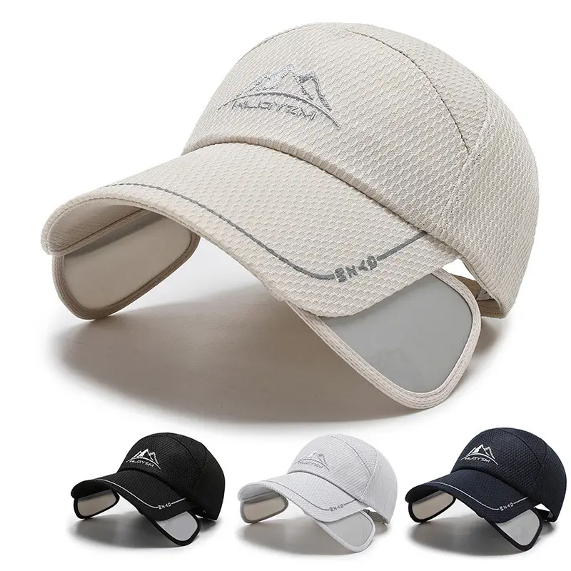 Men Grey Mountain Brand Baseball Cap Large Brim