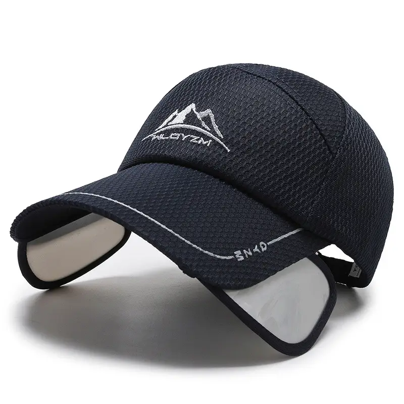 Men Grey Mountain Brand Baseball Cap Large Brim - Image 3