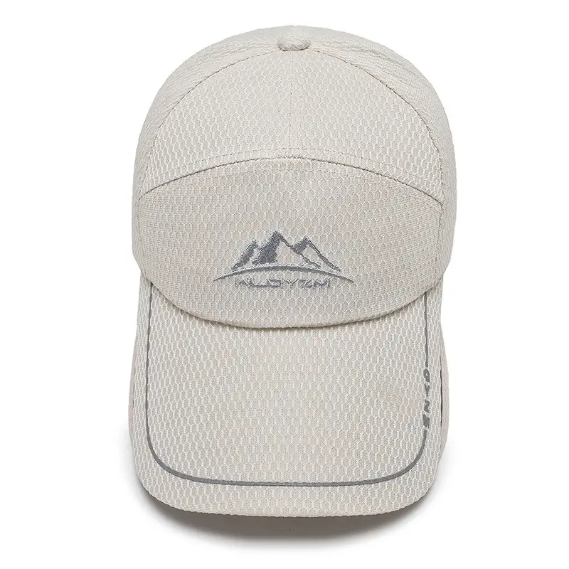 Men Grey Mountain Brand Baseball Cap Large Brim - Image 7