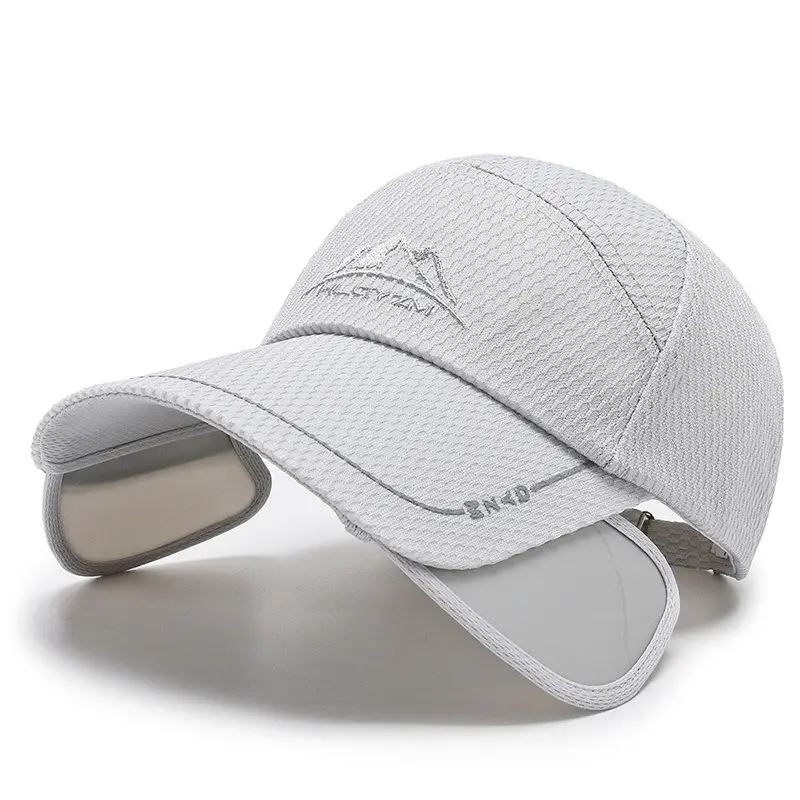 Men Grey Mountain Brand Baseball Cap Large Brim - Image 2