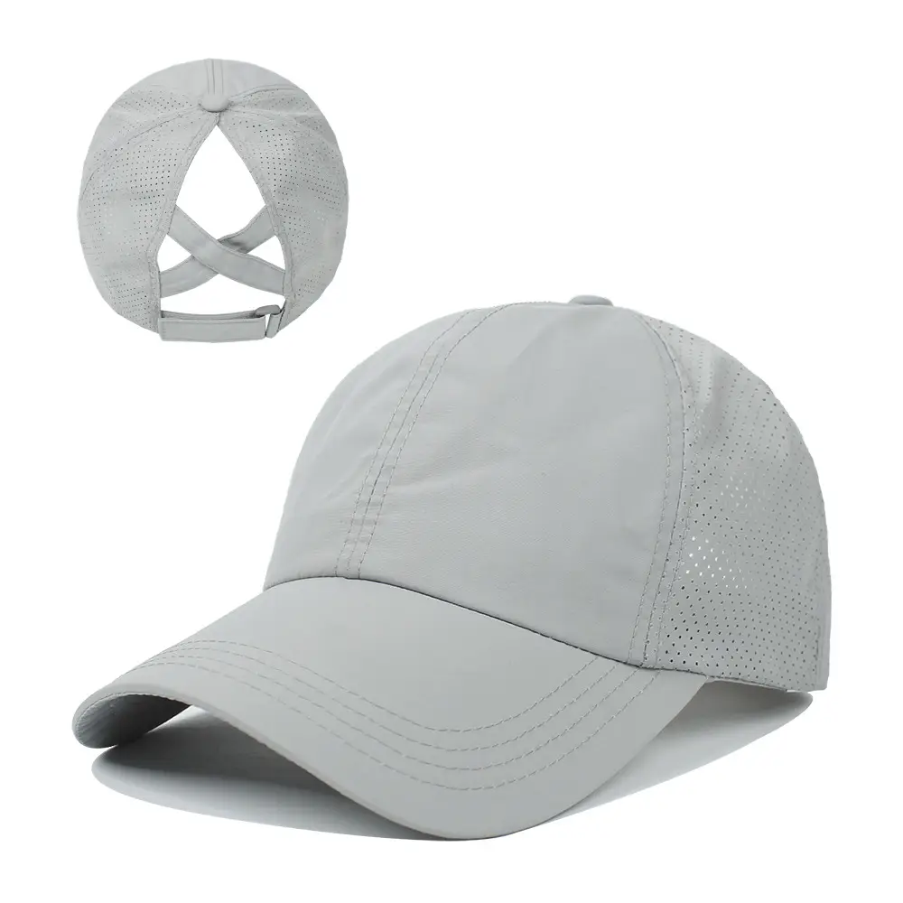 Women White Mesh Baseball Cap 2021 - Image 2