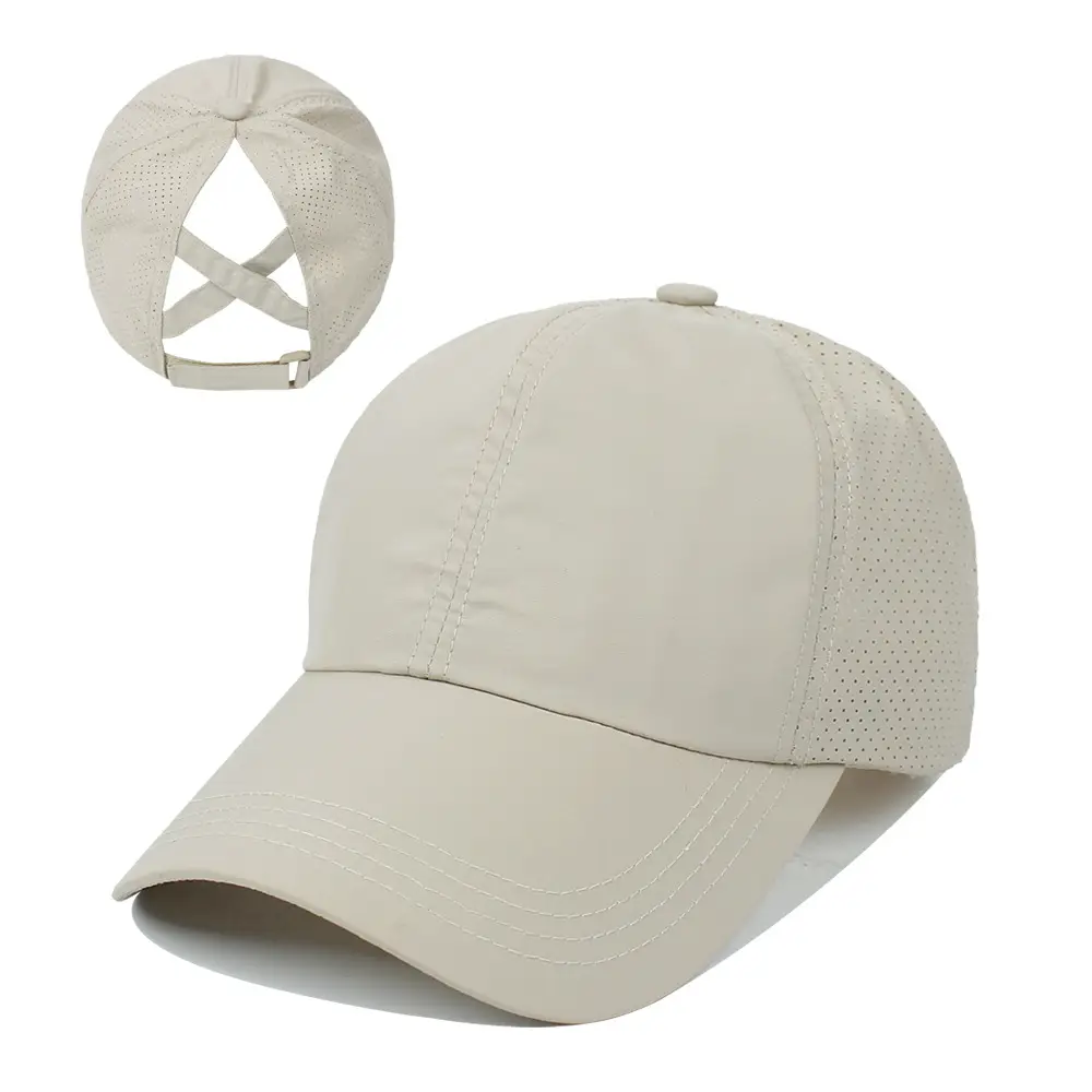 Women White Mesh Baseball Cap 2021 - Image 3