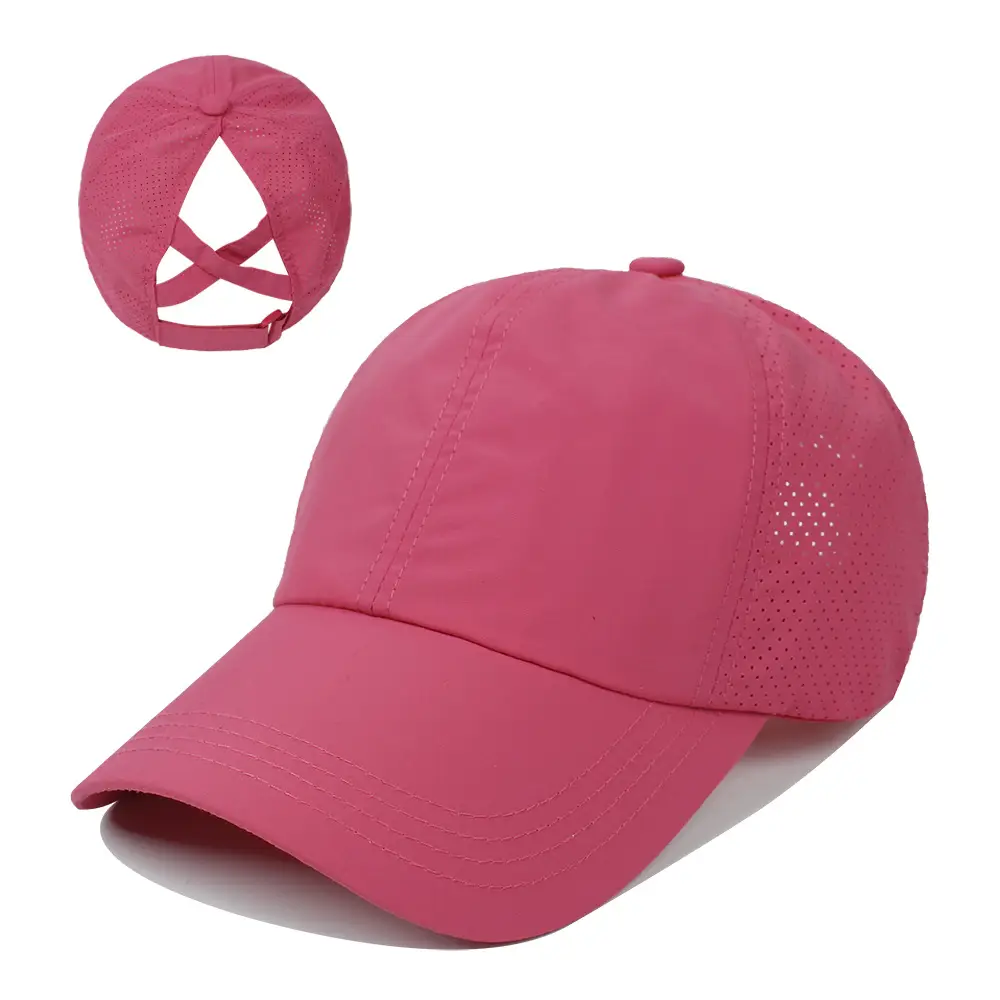 Women White Mesh Baseball Cap 2021 - Image 8
