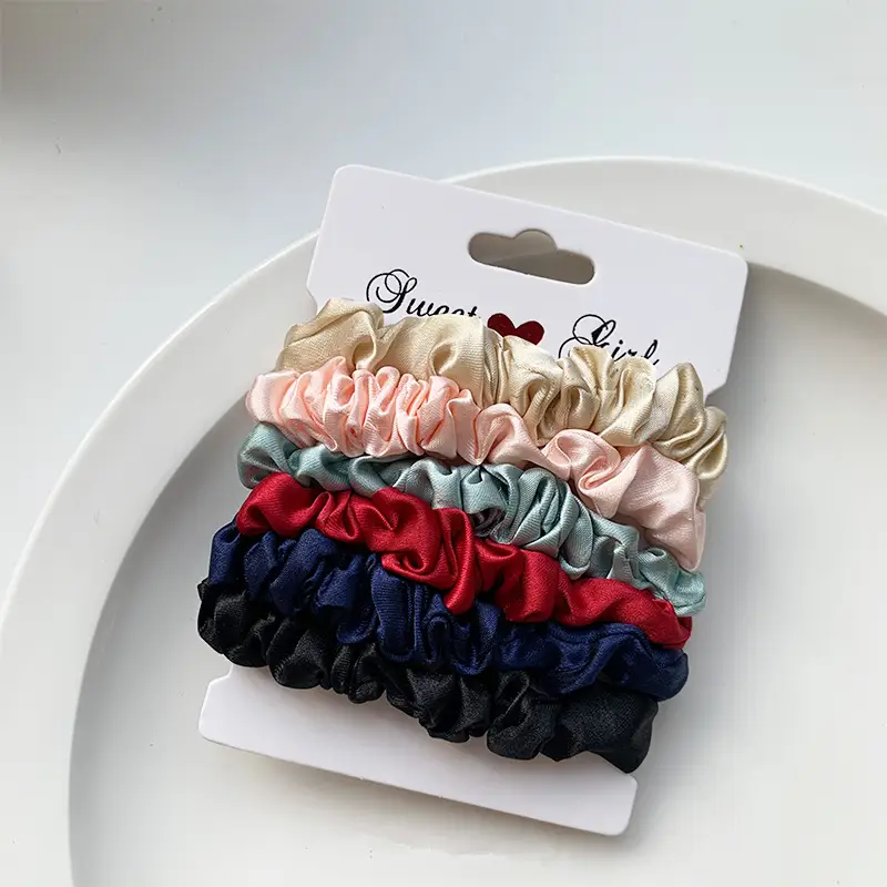 Satin Hair Rope 6 Pack for Girls European American Japanese Style - Image 2