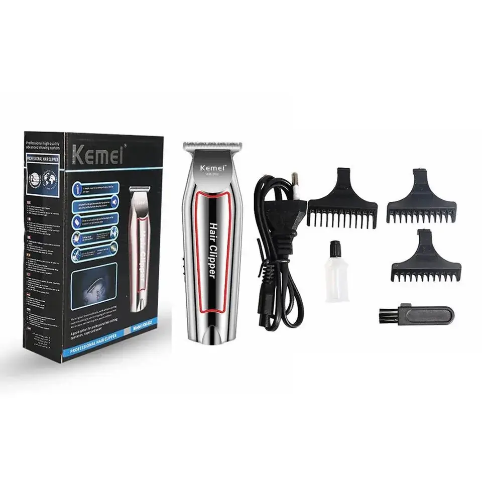 KEMEI Retro Oil Head Push White Barber Scissors KM-032 - Image 2