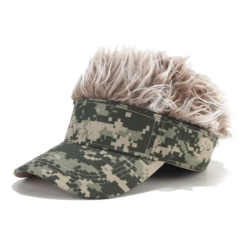 Camouflage Wig Peaked Cap for Men Women 2021 - Image 4