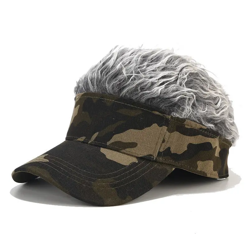 Camouflage Wig Peaked Cap for Men Women 2021 - Image 2