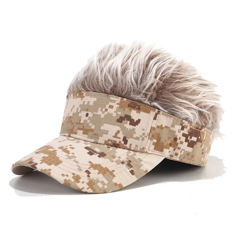 Camouflage Wig Peaked Cap for Men Women 2021 - Image 6