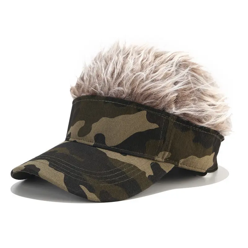 Camouflage Wig Peaked Cap for Men Women 2021 - Image 5