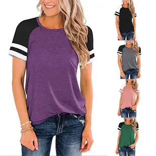 2023 Women V-Neck Pocket T-Shirt Black Loose Spring Summer — feature 9