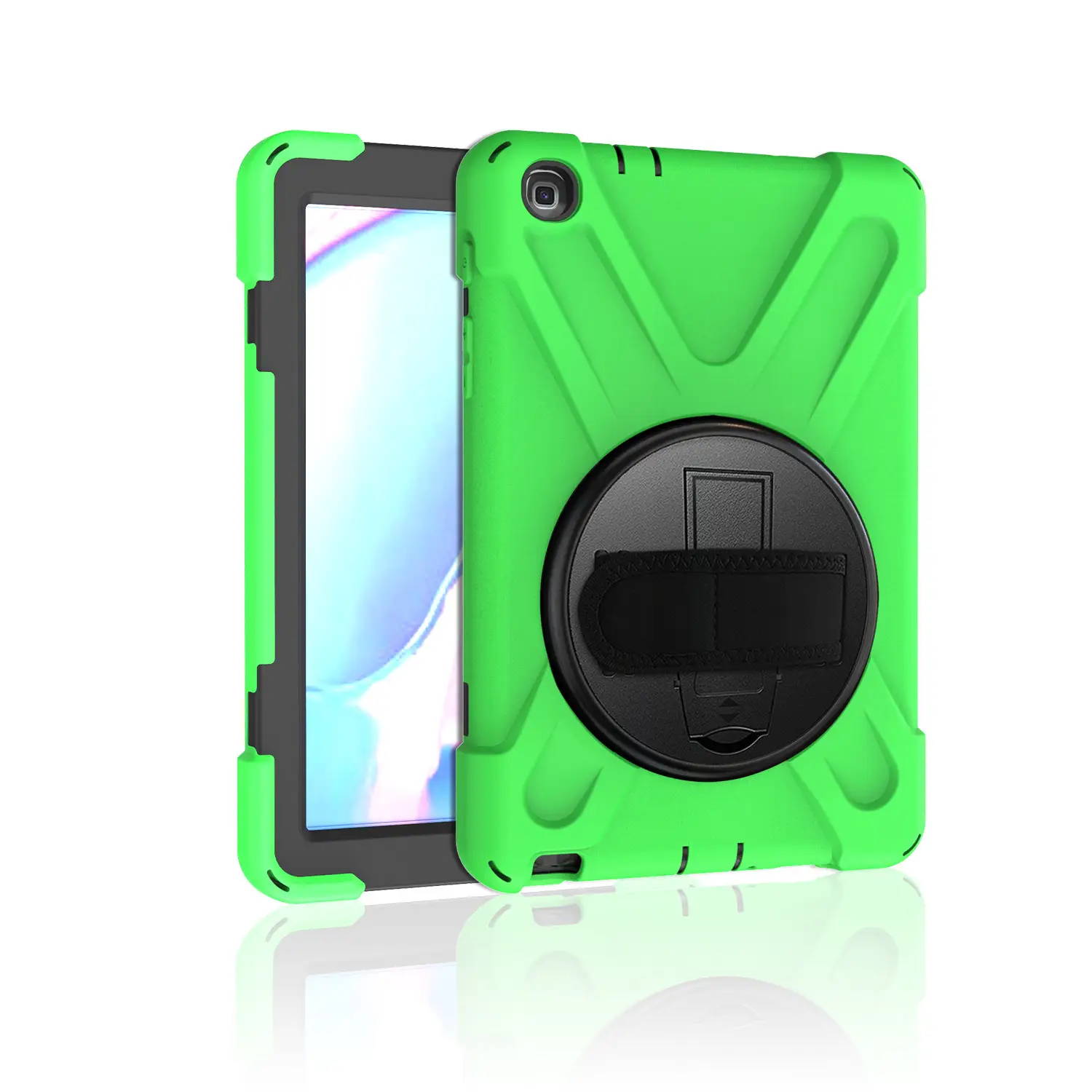 Orange 3-Point Protection Tablet Case with Rotating Bracket - Image 5