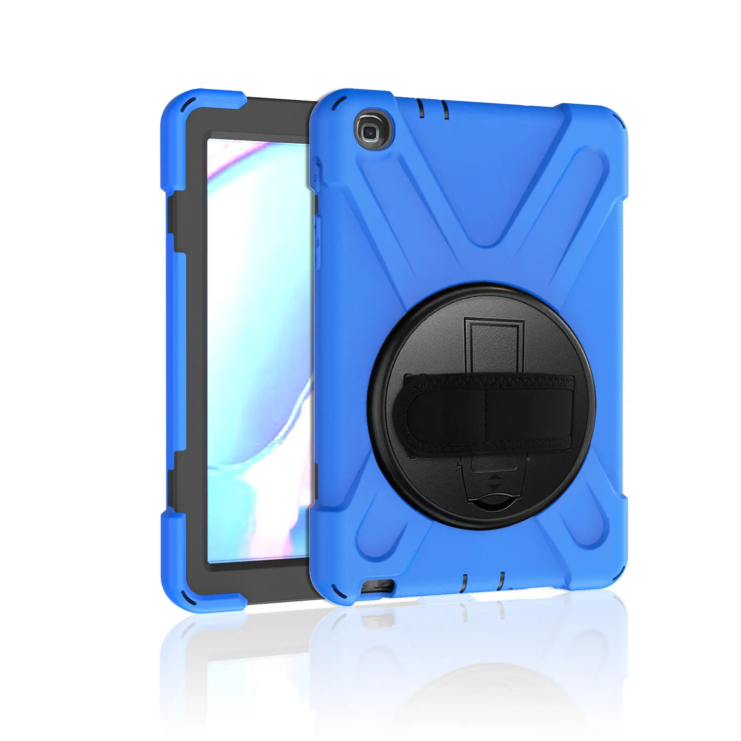 Orange 3-Point Protection Tablet Case with Rotating Bracket - Image 6