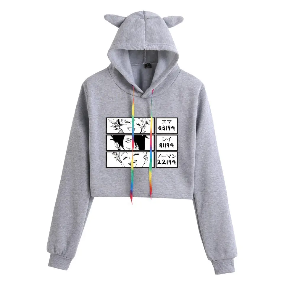 Pink Women's Hooded Sweatshirt with Cat Ears Print