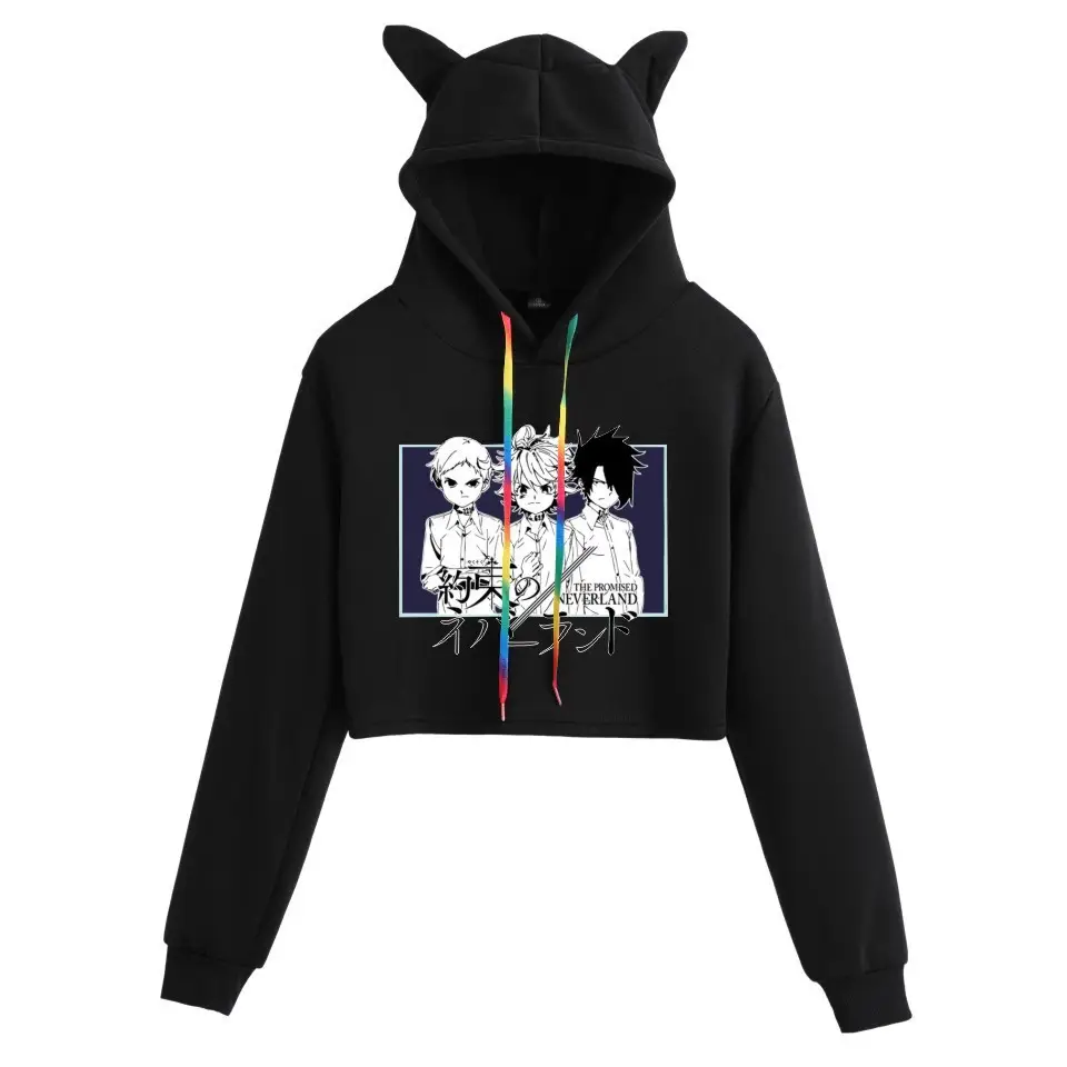 Pink Women's Hooded Sweatshirt with Cat Ears Print