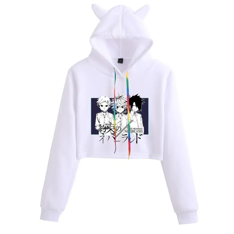 Pink Women's Hooded Sweatshirt with Cat Ears Print