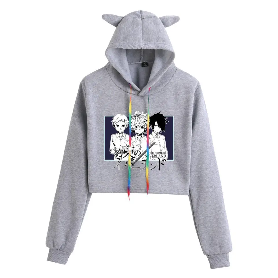Pink Women's Hooded Sweatshirt with Cat Ears Print