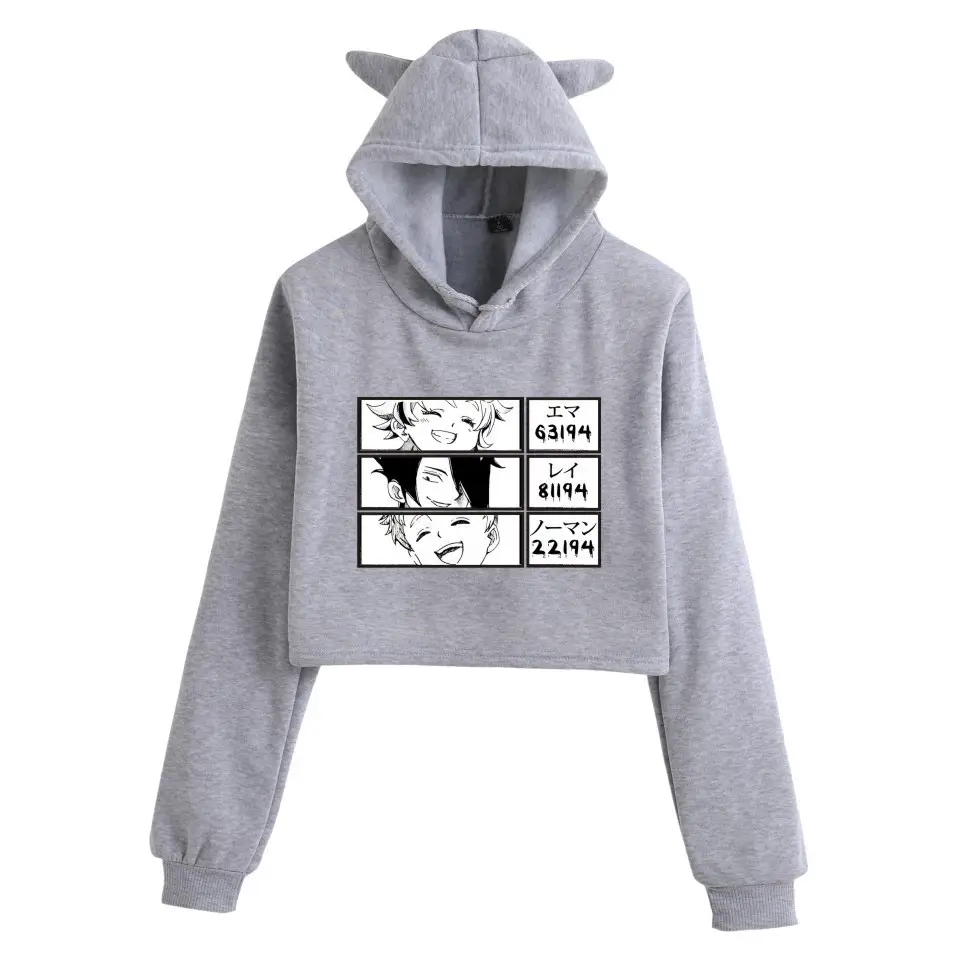 Pink Women's Hooded Sweatshirt with Cat Ears Print