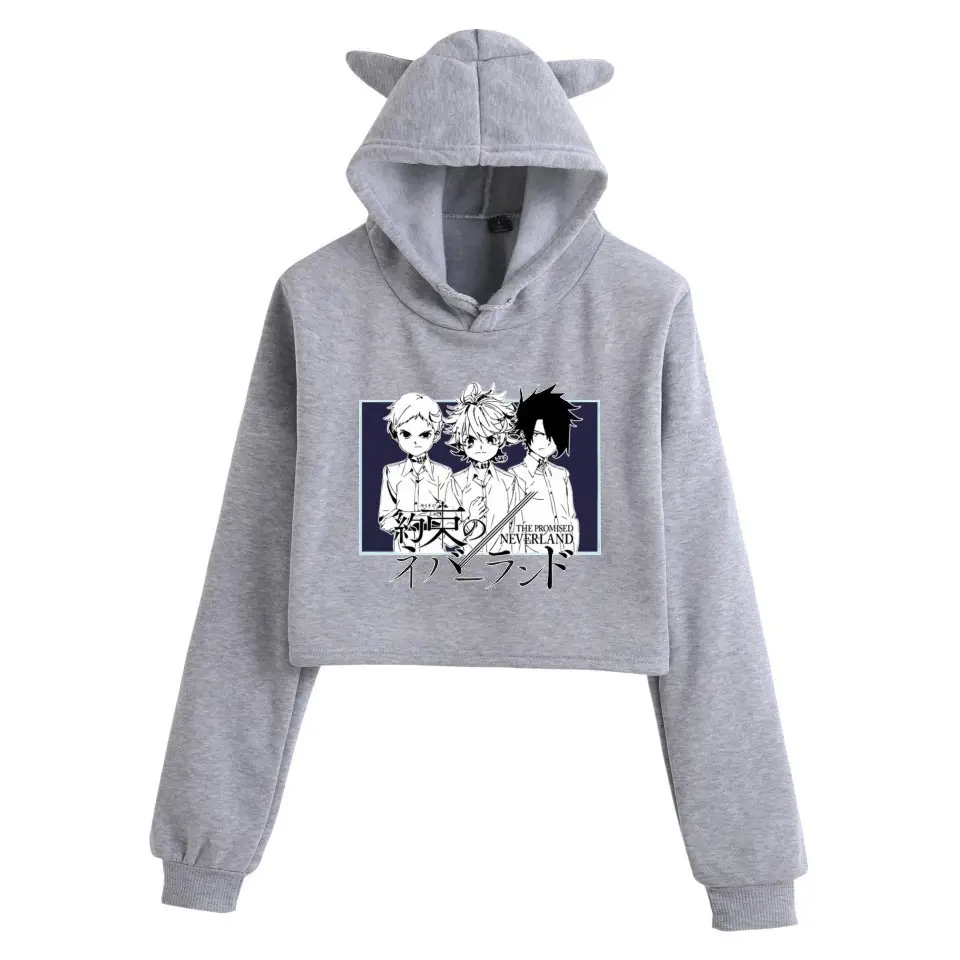 Pink Women's Hooded Sweatshirt with Cat Ears Print