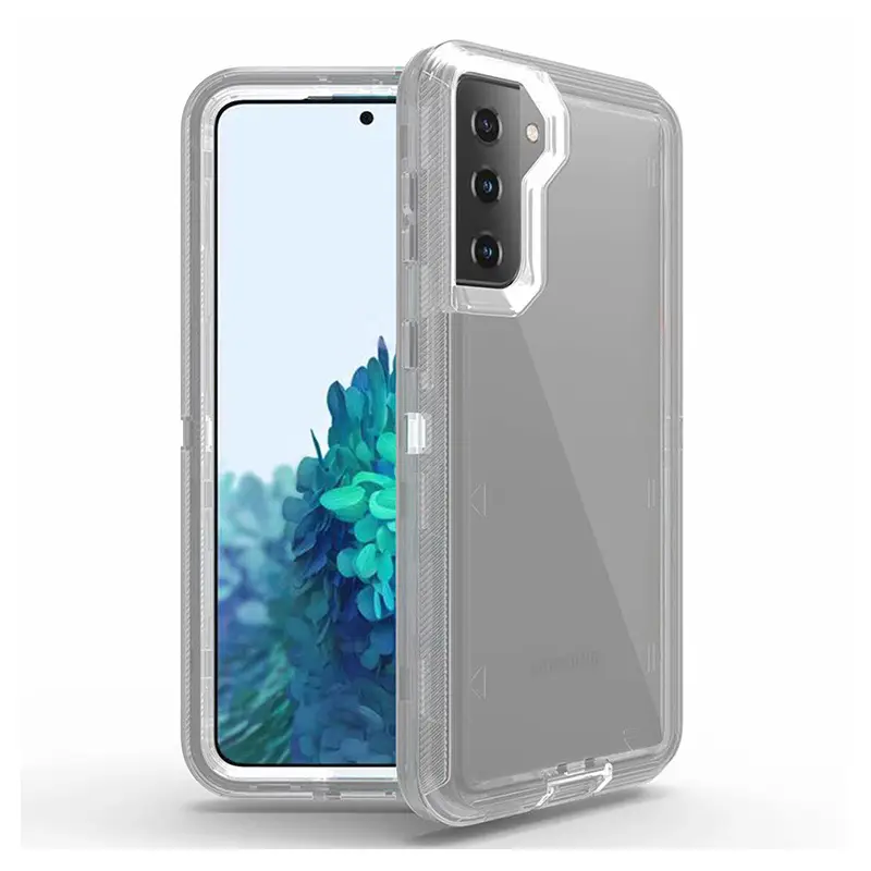 Transparent 3-In-1 Phone Case with Shock Absorption Bumper - Image 9