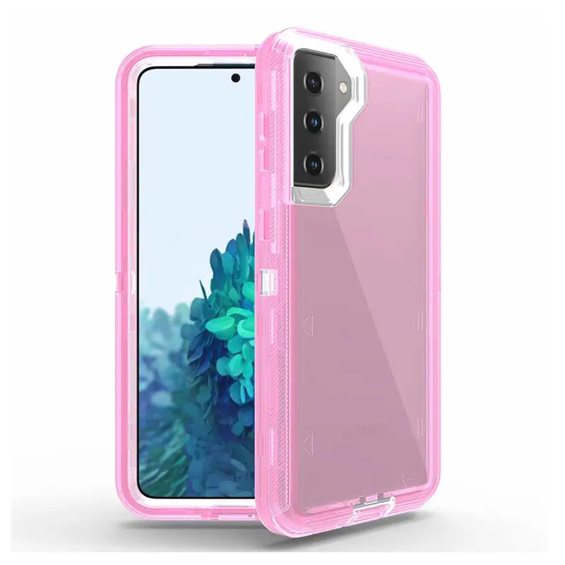 Transparent 3-In-1 Phone Case with Shock Absorption Bumper — feature 14