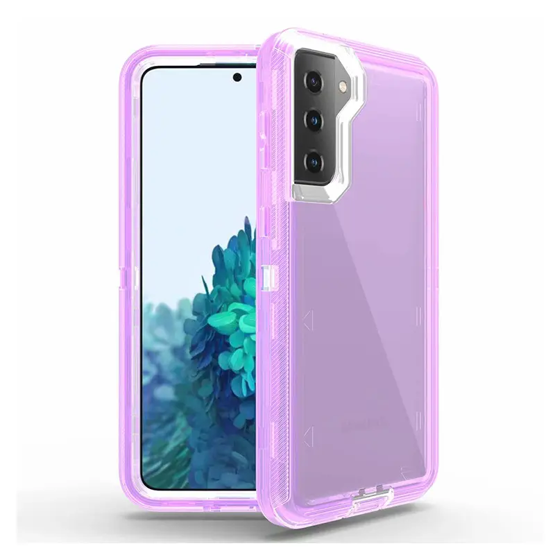 Transparent 3-In-1 Phone Case with Shock Absorption Bumper — feature 16