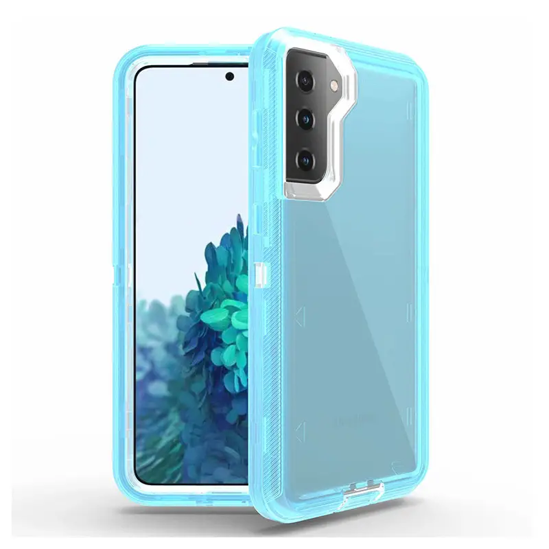 Transparent 3-In-1 Phone Case with Shock Absorption Bumper — feature 18