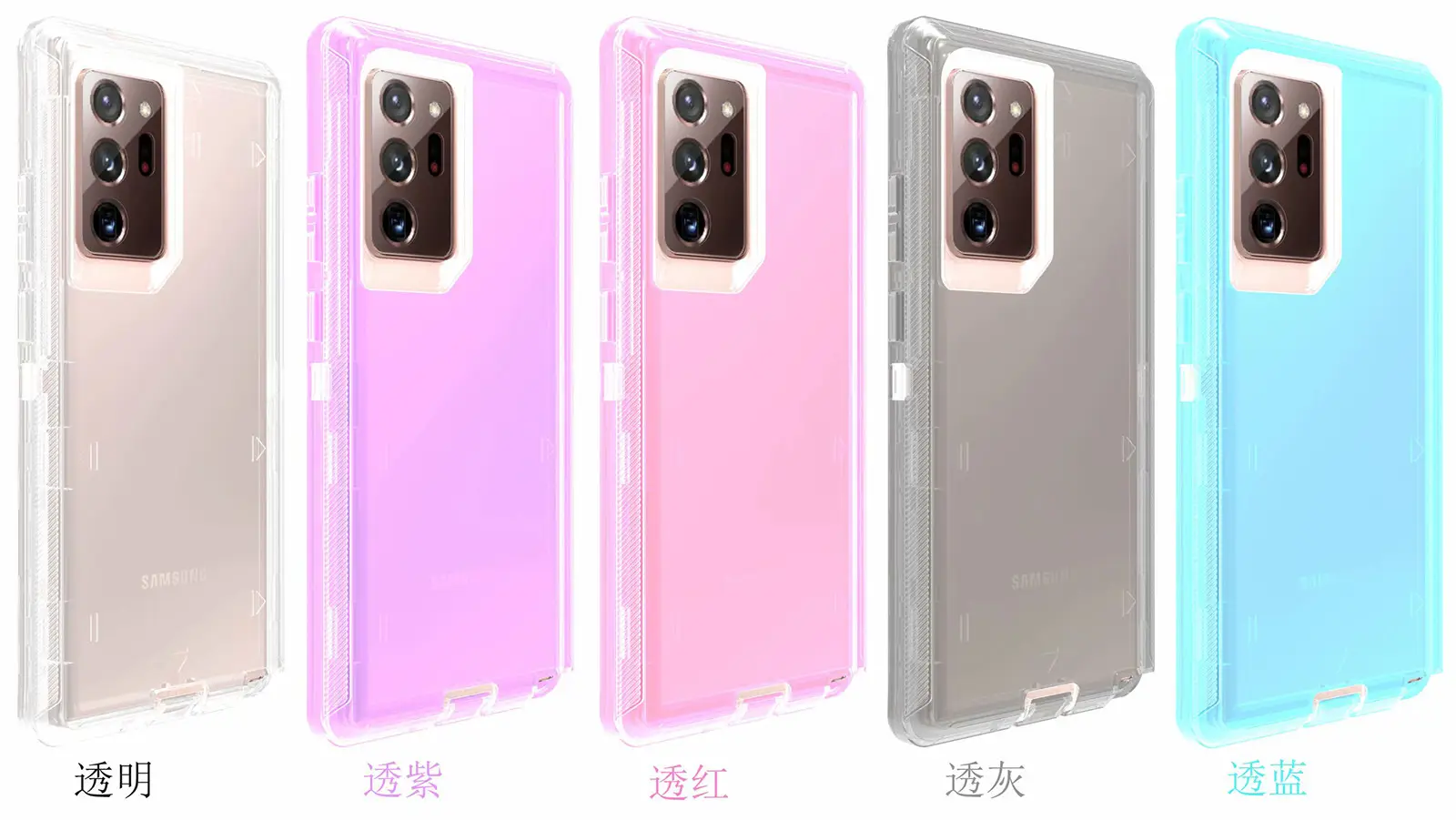 Transparent 3-In-1 Phone Case with Shock Absorption Bumper — feature 6