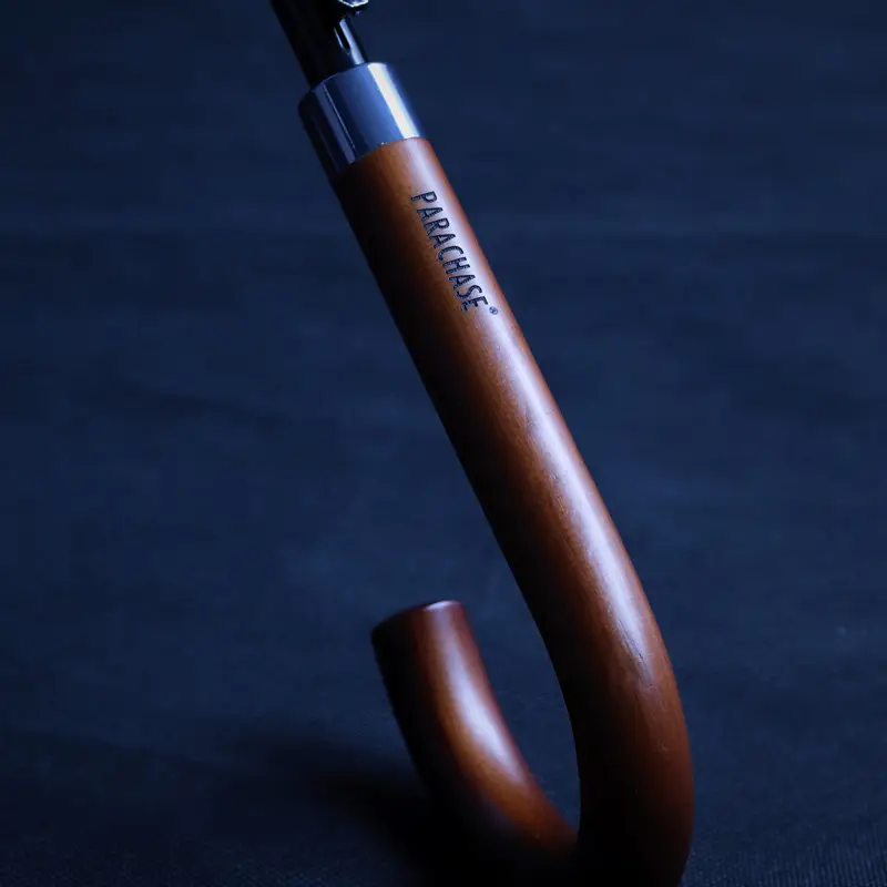 Japanese Style Wooden Handle Umbrella with Automatic Raincoat - Image 7