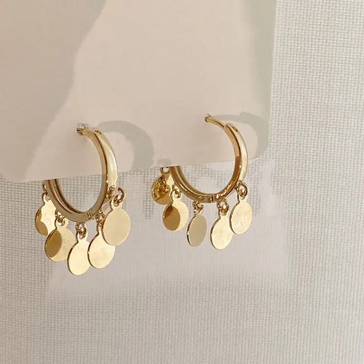 High-End Glitter Circle Earrings for Women - Image 5