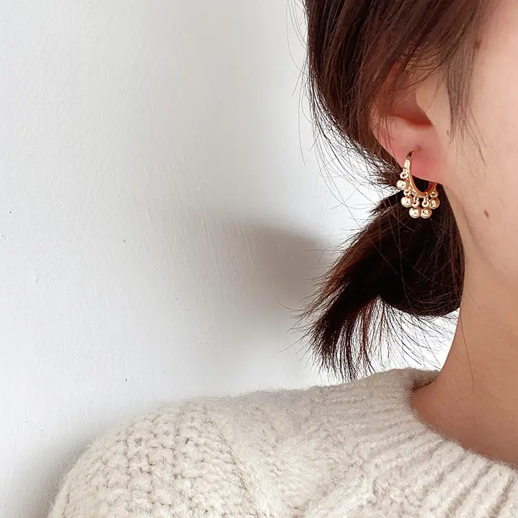 High-End Glitter Circle Earrings for Women - Image 7