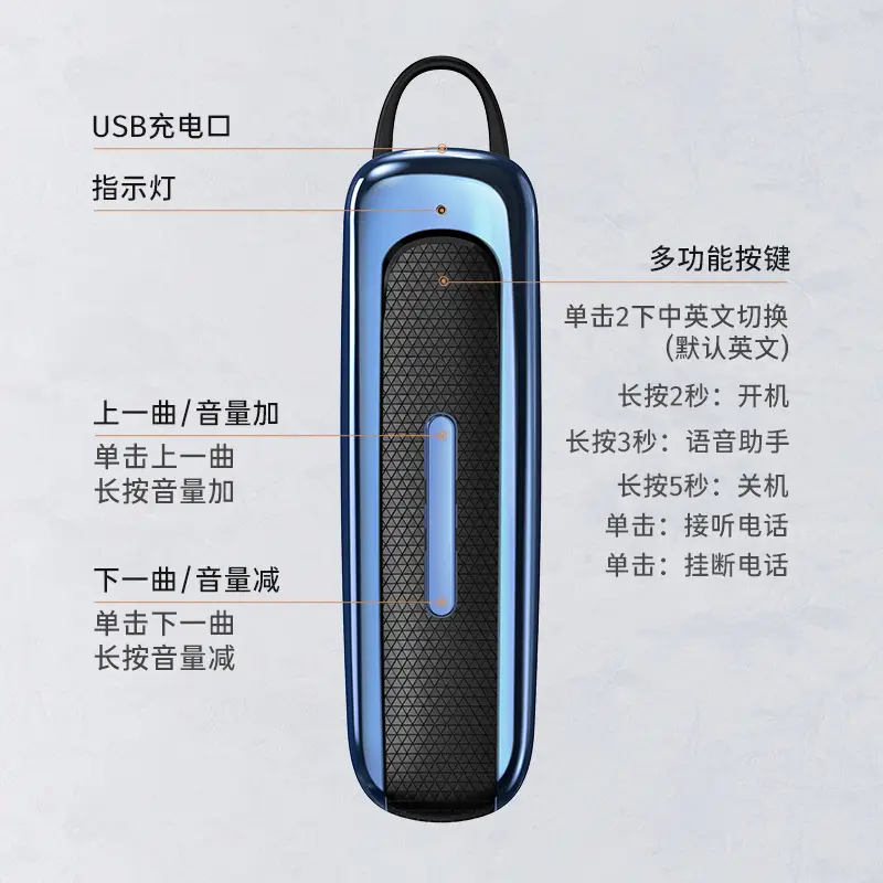 Bluetooth Headset True Wireless Large Battery Long Standby - Image 9