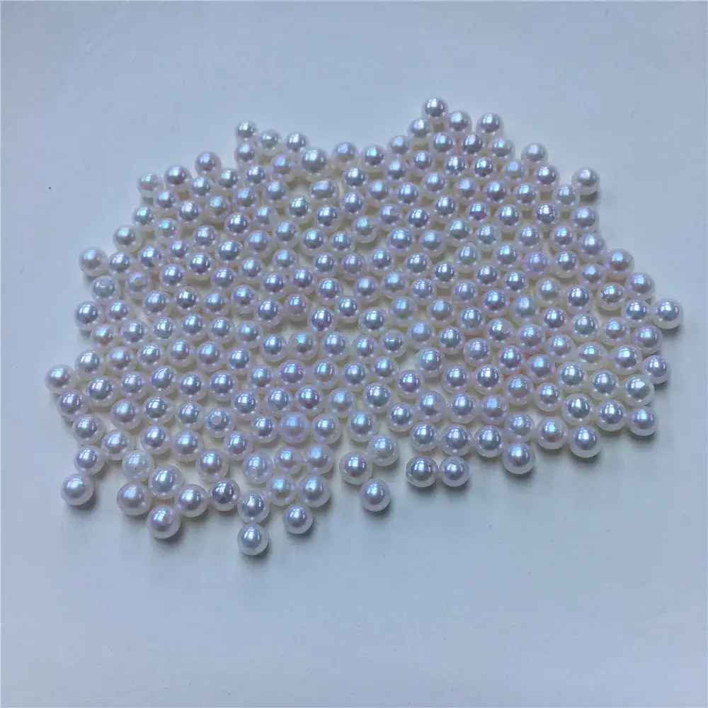 Japanese Mini Akoya Pearls 3-4mm Bare Beads 5A