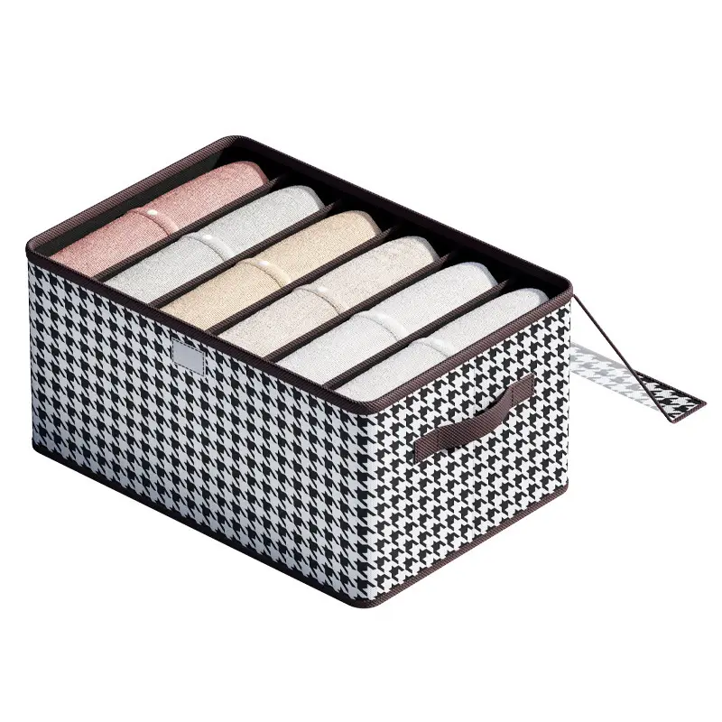 Houndstooth Storage Box Large Household Moving Storage Bag - Image 7