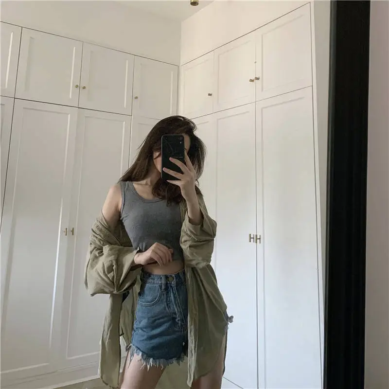 Women Sleeveless Camisole Crop Top Black 2025 — feature 12