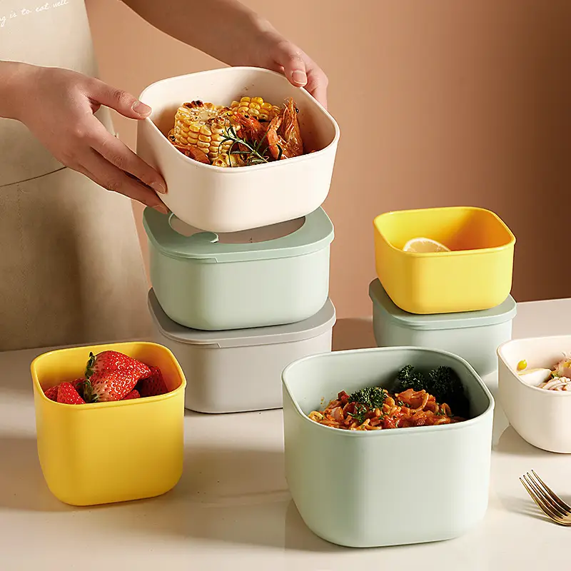 Colorful Bento Lunch Box Set for Office Workers
