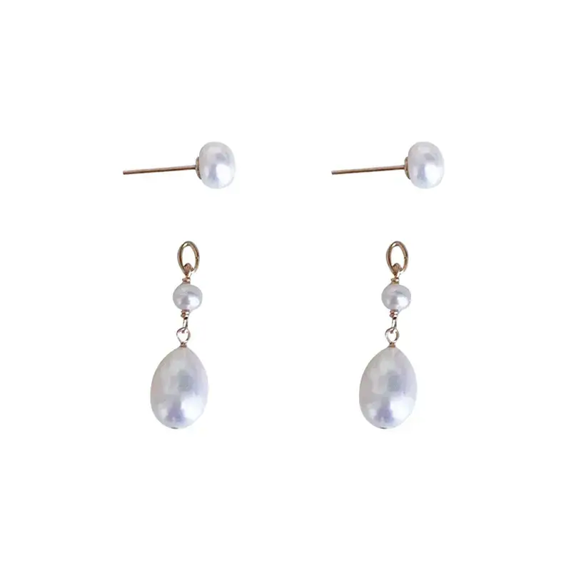 Natural Pearl Earrings Women's Fashion Long S925 Silver - Image 6