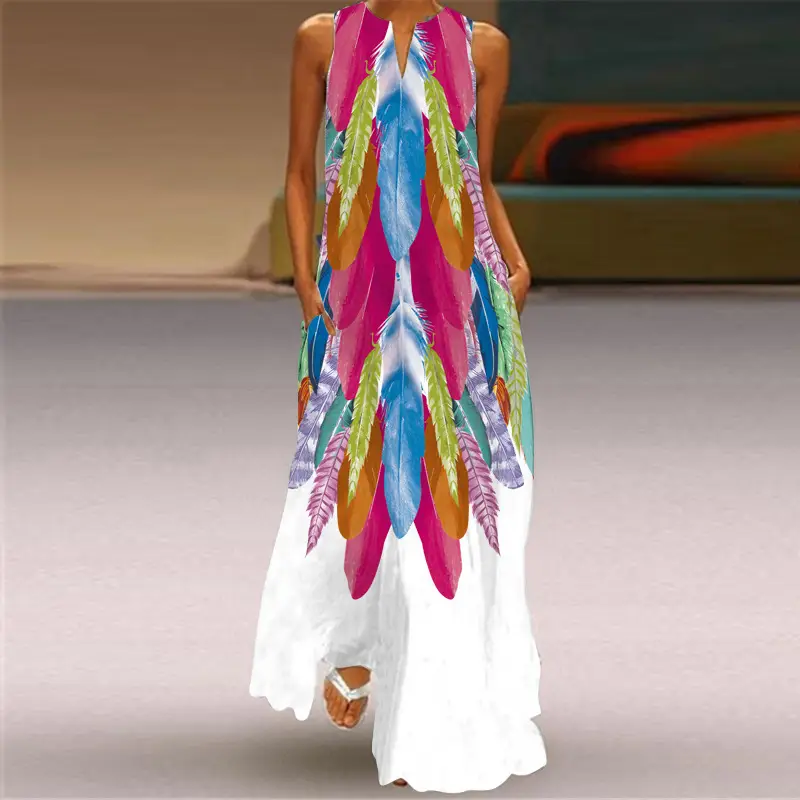 2026 Summer V-Neck Sleeveless Dress for Women - Image 4