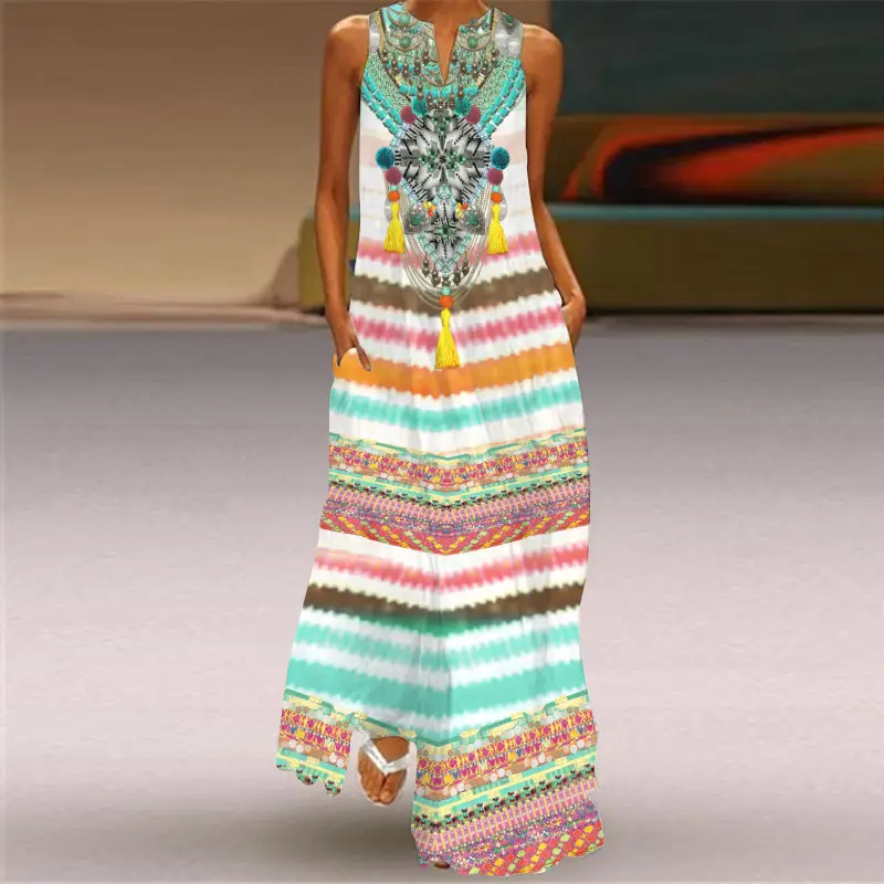 2026 Summer V-Neck Sleeveless Dress for Women - Image 6