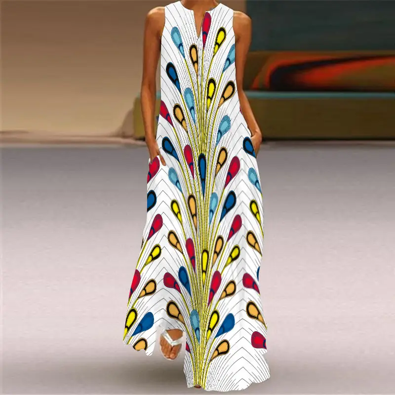 2026 Summer V-Neck Sleeveless Dress for Women - Image 7