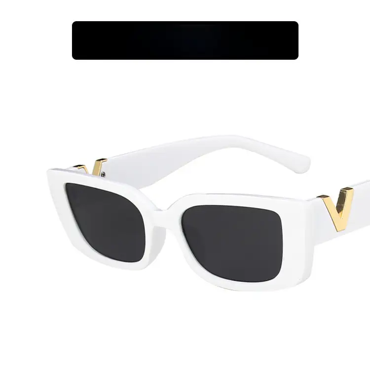 Rice Flour Gradient Brown Square Sunglasses for Women - Image 5
