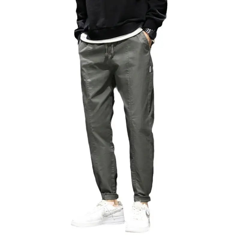 Men's Black Straight-leg Cotton Jeans Leg-toe Pants - Image 7