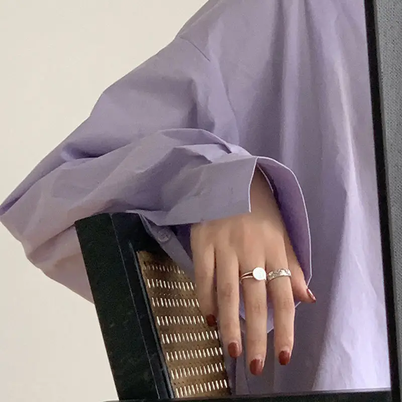 Heavy Industry Combination Index Finger Ring Women's Sterling Silver Fashion Personality Retro ins Cold Style Internet Celebrity Ring Niche - Image 16