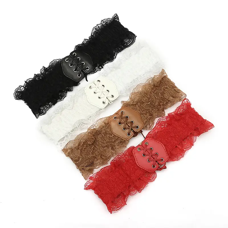 Women's Lace Waist Belt Slimming Belt with Skirt - Image 5