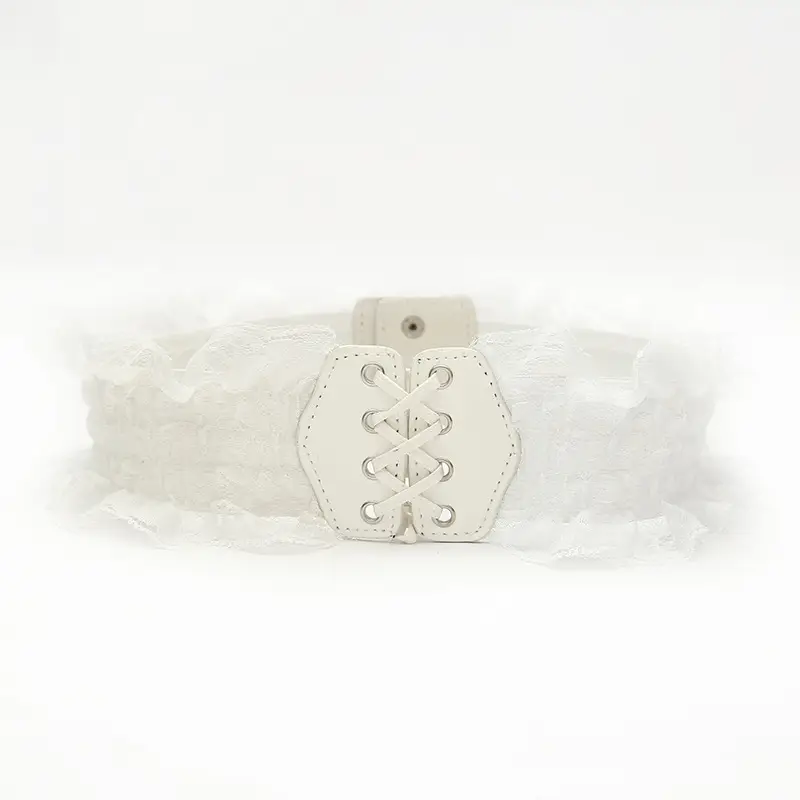 Women's Lace Waist Belt Slimming Belt with Skirt - Image 2