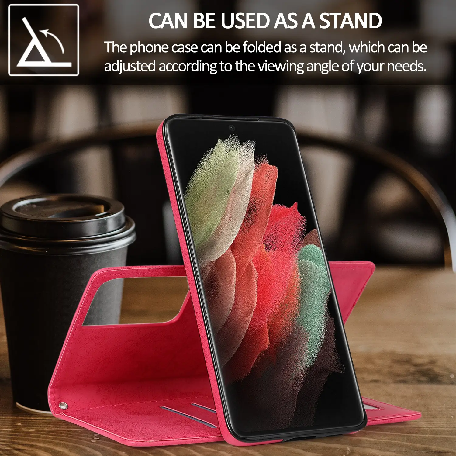S21 Ultra Retro Frosted Phone Case with Detachable Cover - Image 8