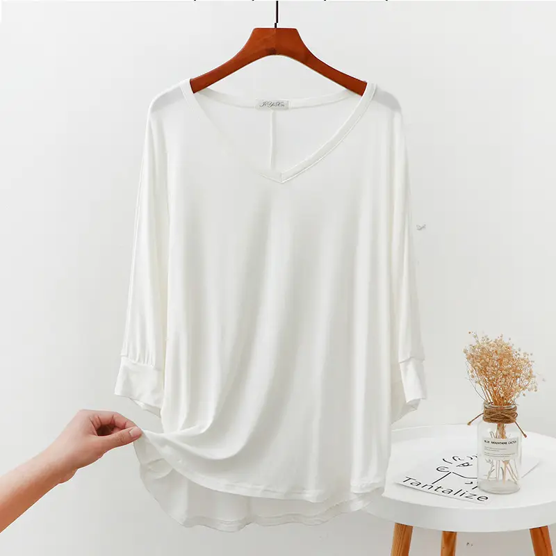 2023 Cotton T-Shirt Women Plus Size Loose Fit - Image 7
