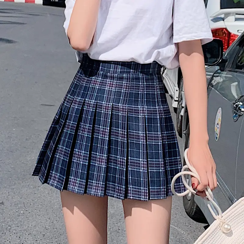 Female Plaid Pleated Skirt Large Summer Wear - Image 7